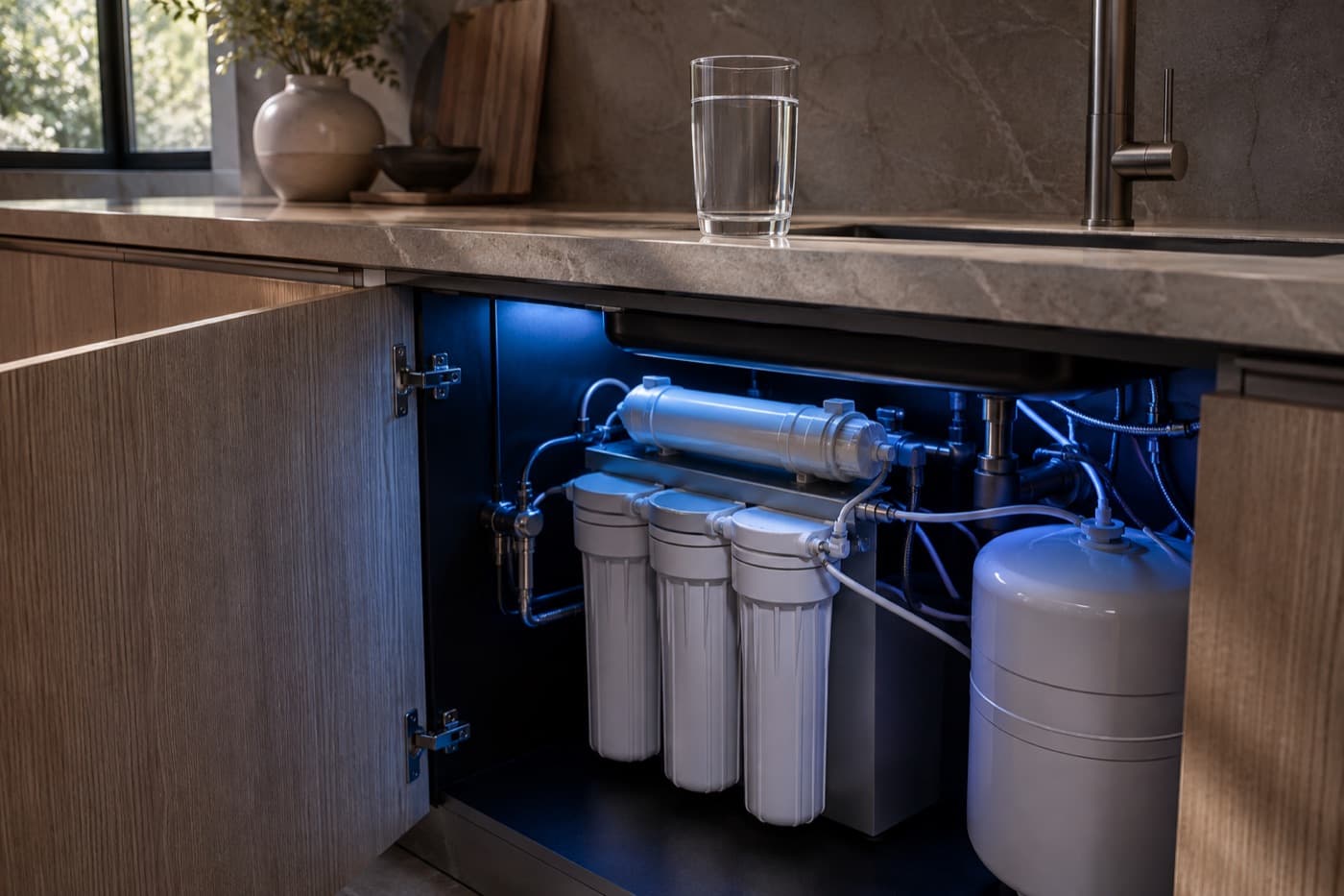 Système de filtration d’eau sous évier